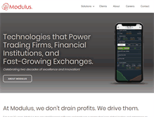 Tablet Screenshot of modulusglobal.com